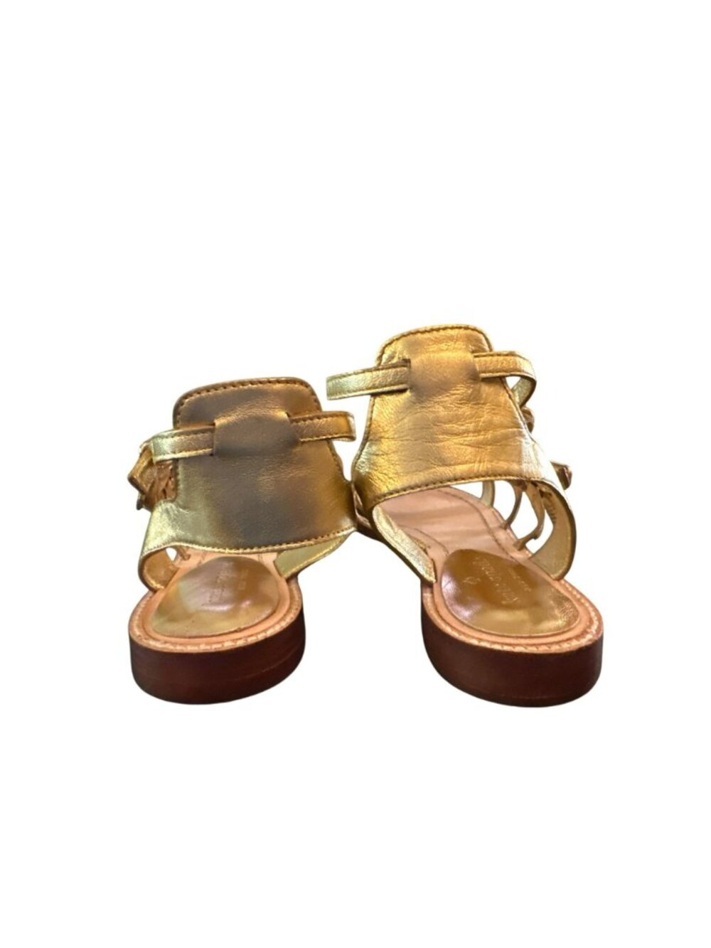 Kate Spade Sadia Metallic Napa Sandals Size 7.5 - Picture 8 of 10